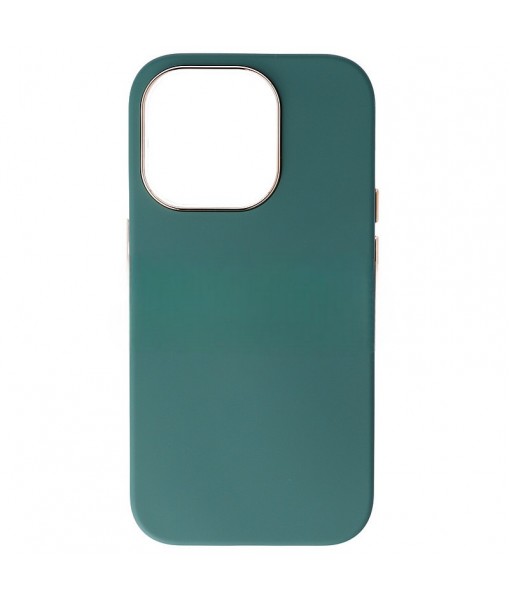 Husa iPhone 14 Pro, Silicon Liquid Cover, Verde
